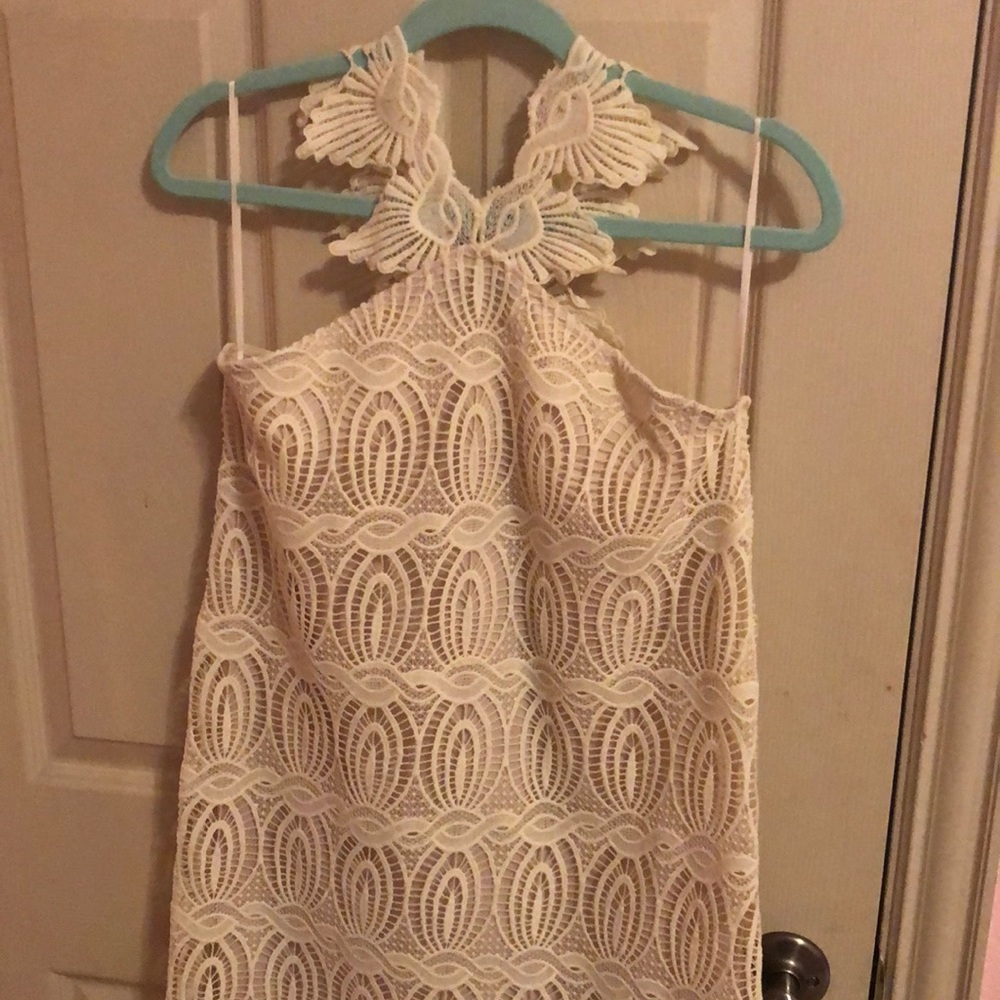 White lace dress